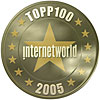 en av 100 bsta webbsajterna i Sverige utsedd av Internetworld 